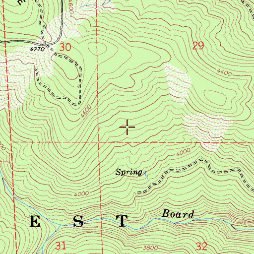 Topographic Map of Templeton Cabin (historical), CA