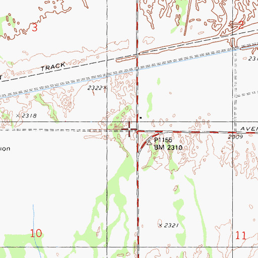 Topographic Map of Antelope School (historical), CA
