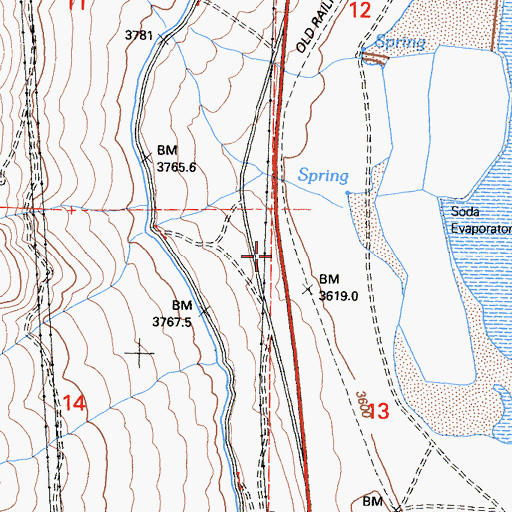 Topographic Map of Slide Canyon, CA