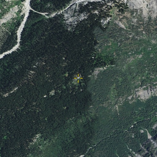 Aerial/Satellite Image of Bearpaw Meadow High Sierra Camp, CA