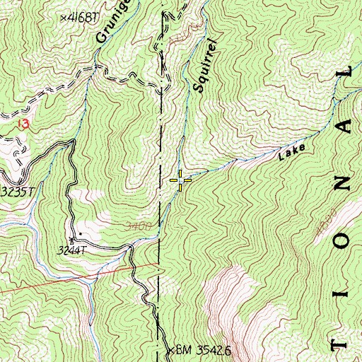 Topographic Map of Lake Canyon, CA