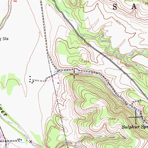 Topographic Map of Lake Ysabel (historical), CA