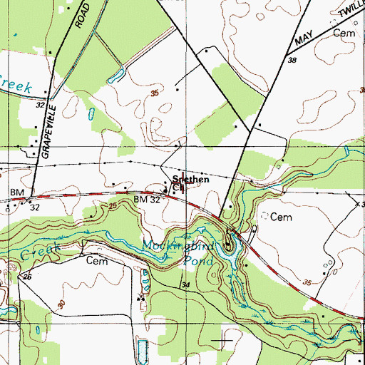Topographic Map of Double Mill School (historical), MD
