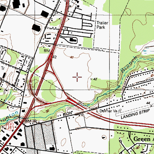 Topographic Map of Centre at Salisbury Shopping Center, MD