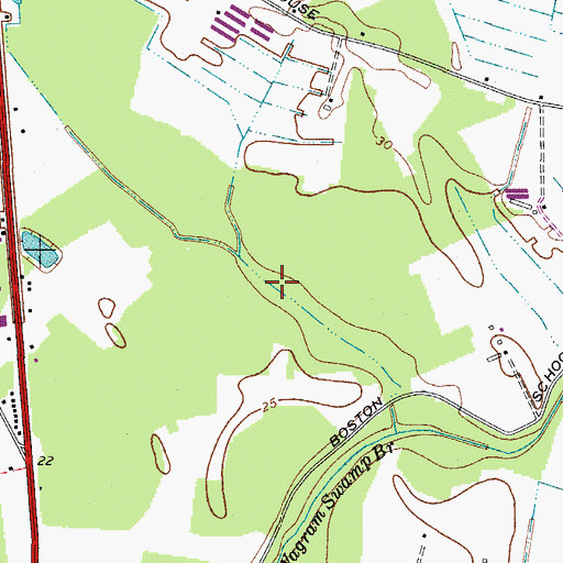 Topographic Map of Wagram Swamp, MD