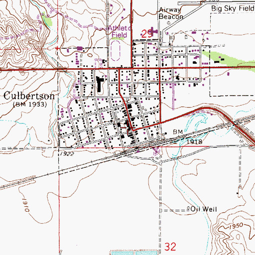 Topographic Map of United Methodist Church (historical), MT