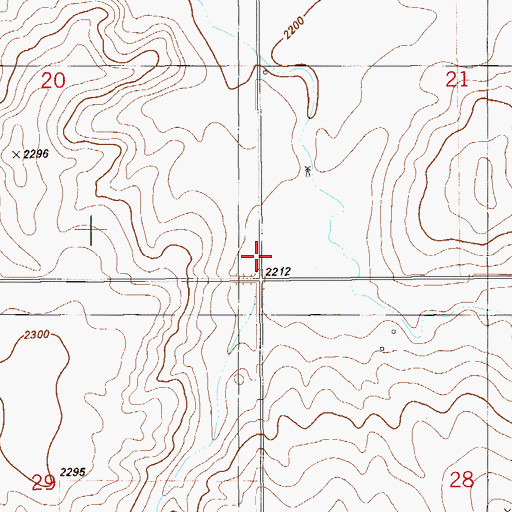 Topographic Map of Valley School (historical), MT