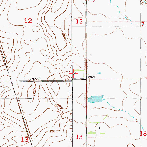 Topographic Map of McCord School (historical), MT