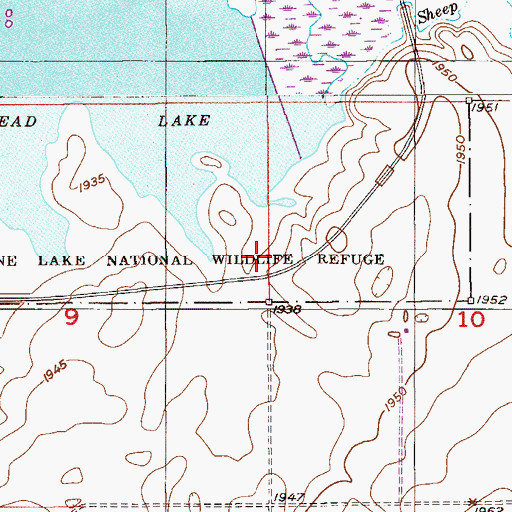 Topographic Map of Smith School (historical), MT