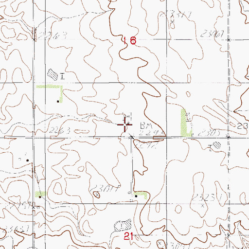 Topographic Map of Zion Lutheran Church, MT