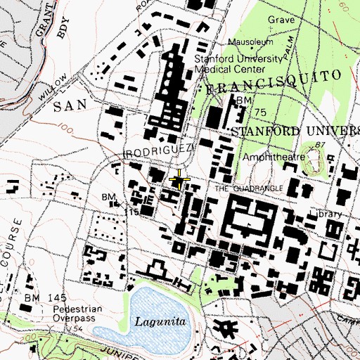 Topographic Map of Center for Integrated Systems, CA