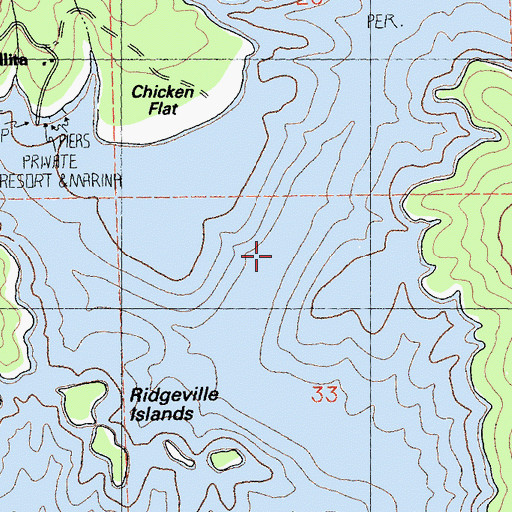 Topographic Map of Thompson Divide Dredge Mine, CA