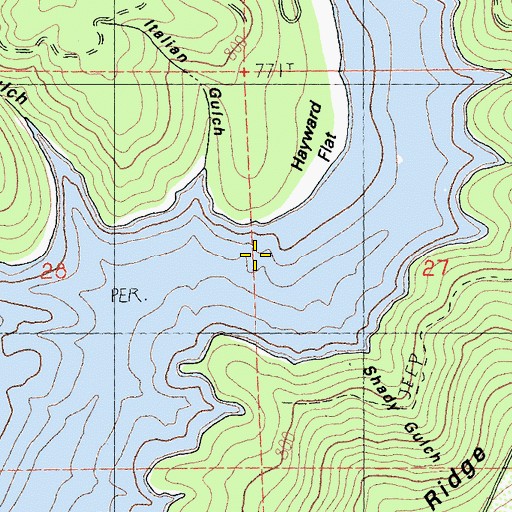 Topographic Map of Unity Mine, CA