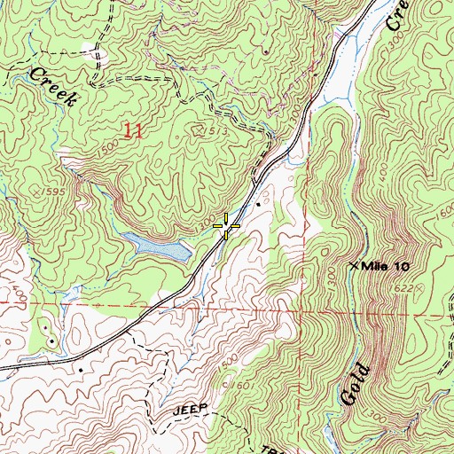 Topographic Map of Ladd Ranch, CA