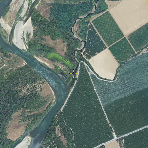 Aerial/Satellite Image of Captain Jones Rapids, CA
