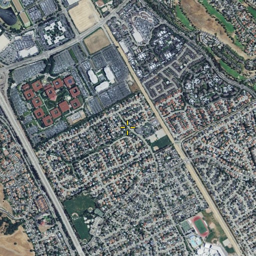 Aerial/Satellite Image of San Ramon Library, CA
