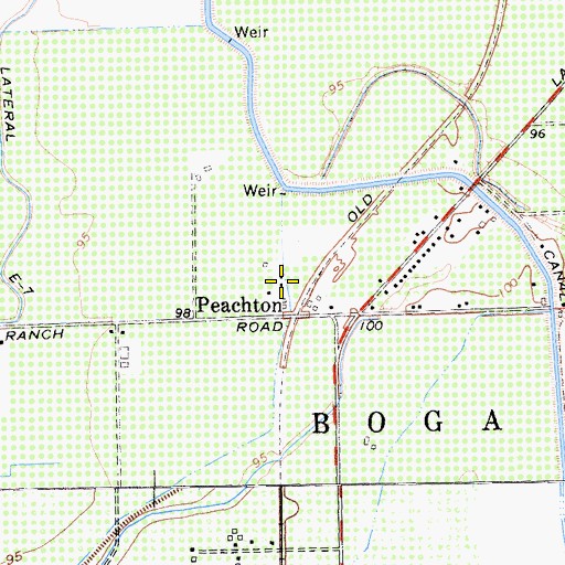 Topographic Map of Onstott Ranch, CA