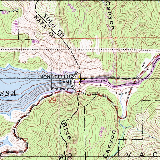 Topographic Map of Devils Gate, CA