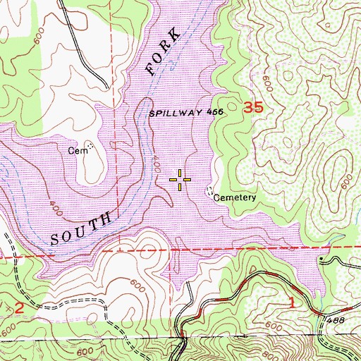 Topographic Map of Salmon Falls (historical), CA