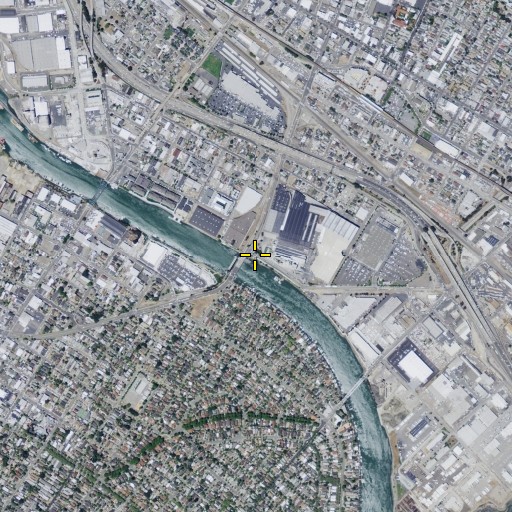 Aerial/Satellite Image of Fruitvale Bridge Park, CA