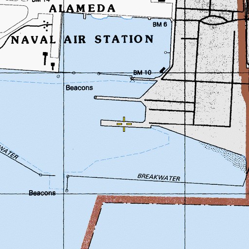 Topographic Map of Pier 3, CA