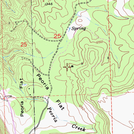 Topographic Map of Sullivan and Kahl Prospect, CA
