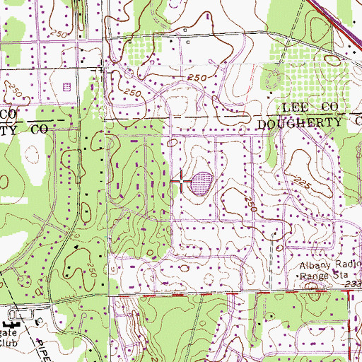 Topographic Map of Brentwood, GA