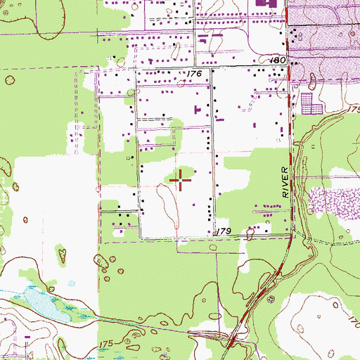 Topographic Map of River Road, GA