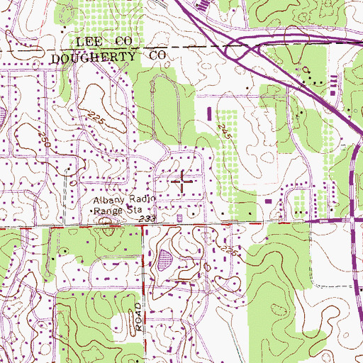 Topographic Map of Westhampton, GA