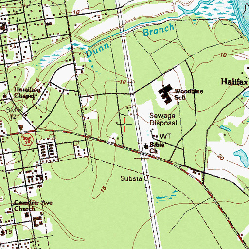 Topographic Map of Runnymeade, GA