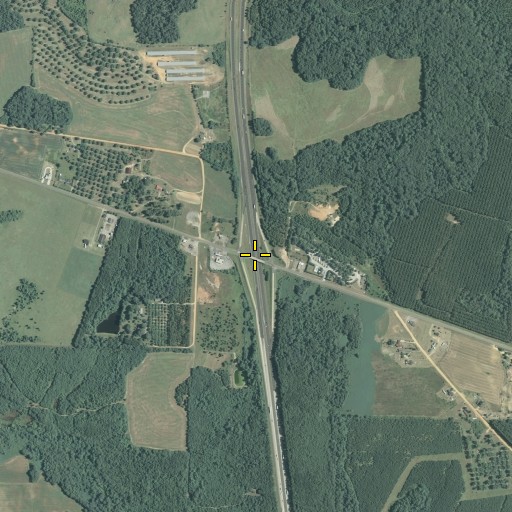Aerial/Satellite Image of Exit 41, GA