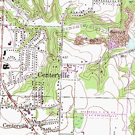 Topographic Map of Sedgefield, GA
