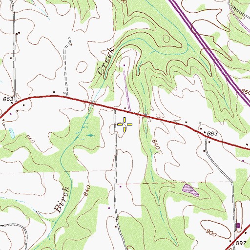 Topographic Map of Oakland Elementary School, GA