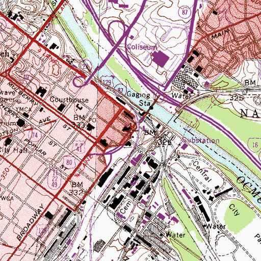Topographic Map of Conner Park, GA