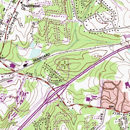 Topographic Map of Elder, GA