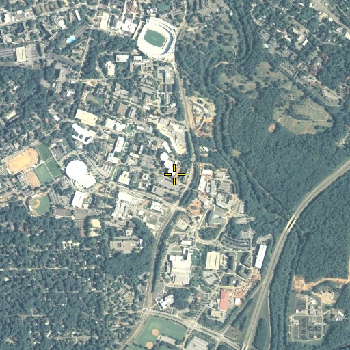 Aerial/Satellite Image of Fain Hall, GA