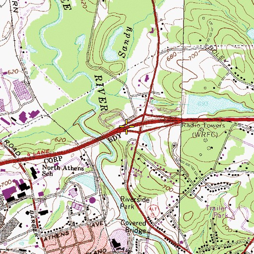 Topographic Map of First African Methodist Episcopal Church, GA