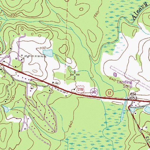 Topographic Map of Riverbend, GA