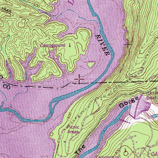 Topographic Map of Greenwood (historical), VA