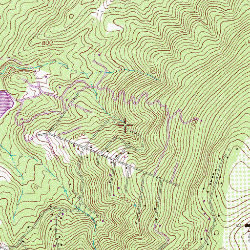 Topographic Map of Loch Linden, VA