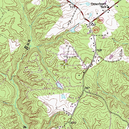 Topographic Map of Royal View Estates, VA
