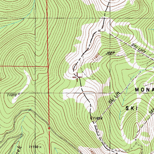 Topographic Map of Original Monarch Pass, CO