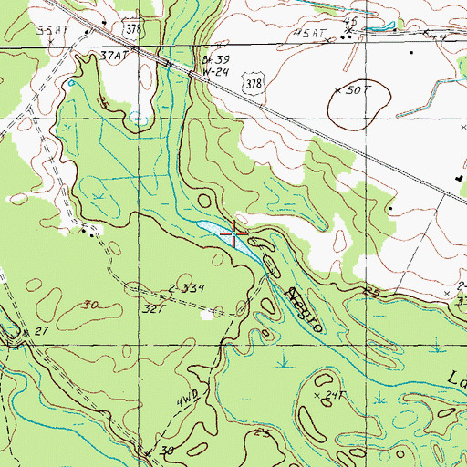 Topographic Map of Lone Pine Lake, SC