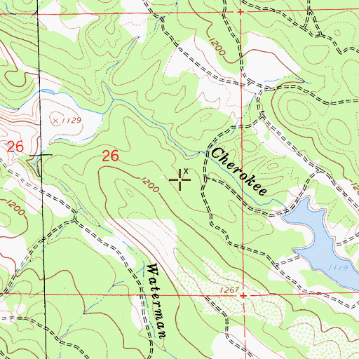Topographic Map of Crosette Prospect, CA
