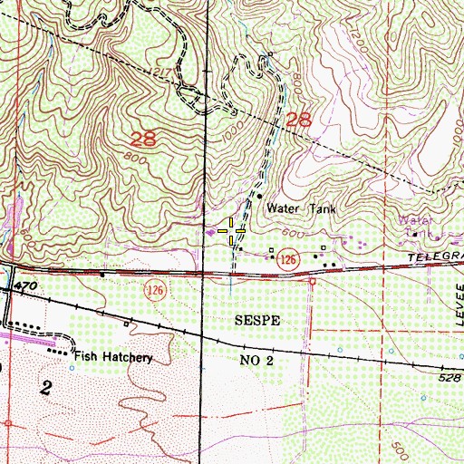 Topographic Map of Haines Canyon, CA