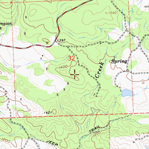 Topographic Map of Triple Load Mine, CA