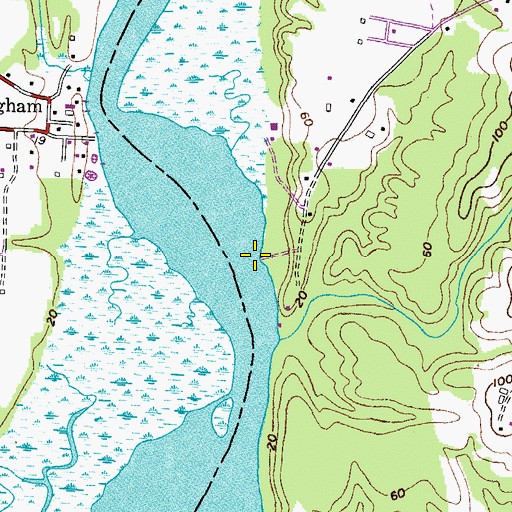Topographic Map of Ferry Landing, MD