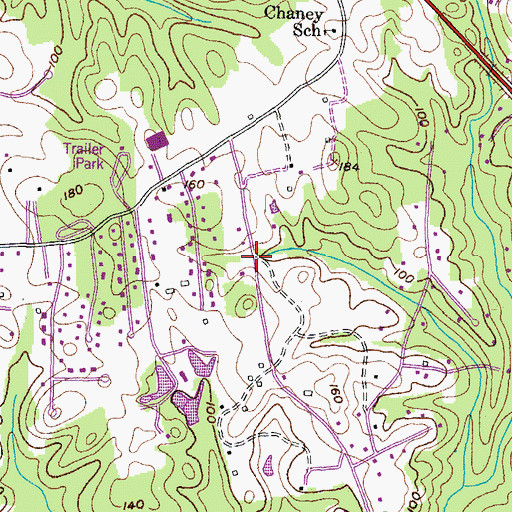 Topographic Map of Owensville, MD