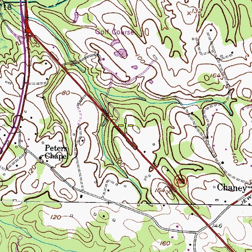 Topographic Map of Route 260 Recreation Area, MD