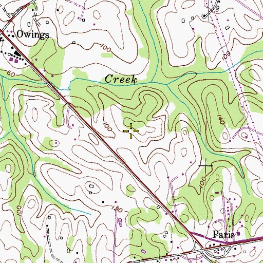 Topographic Map of Amber Woode, MD